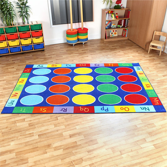 Rainbow™ ABC Rectangular Carpet 3x2M