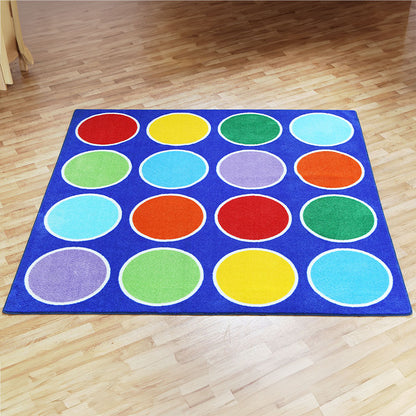 Rainbow™ Circles Placement Carpet 2x2M