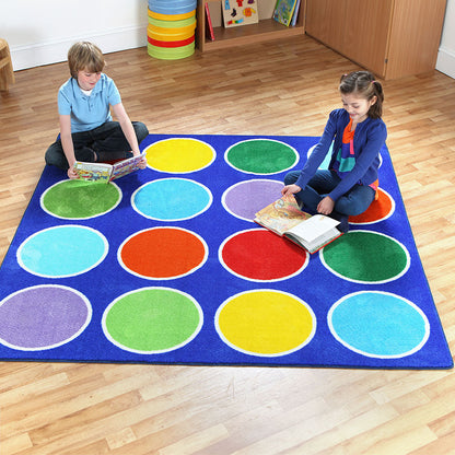 Rainbow™ Circles Placement Carpet 2x2M