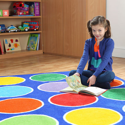 Rainbow™ Circles Placement Carpet 2x2M