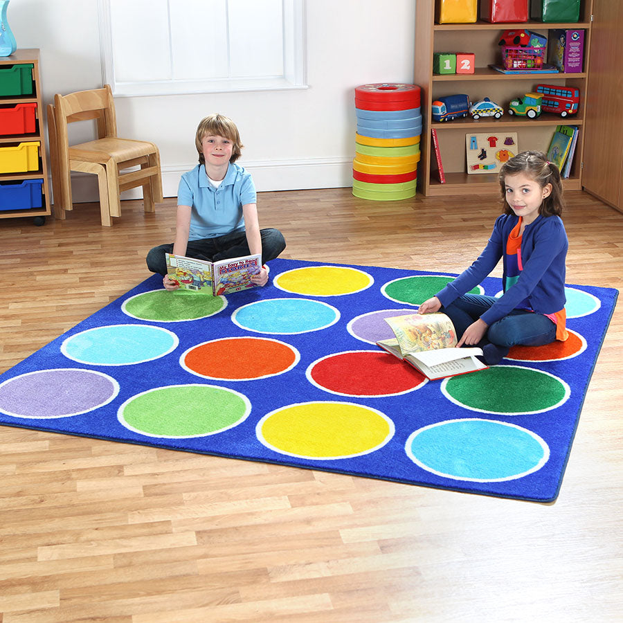 Rainbow™ Circles Placement Carpet 2x2M