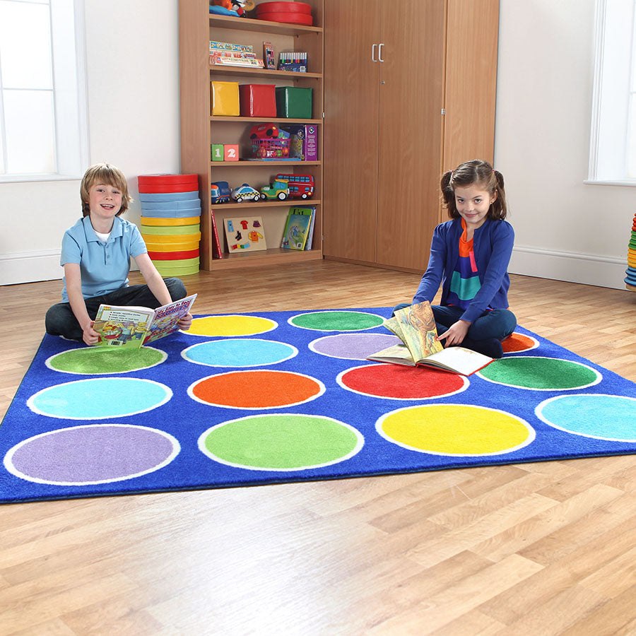 Rainbow™ Circles Placement Carpet 2x2M