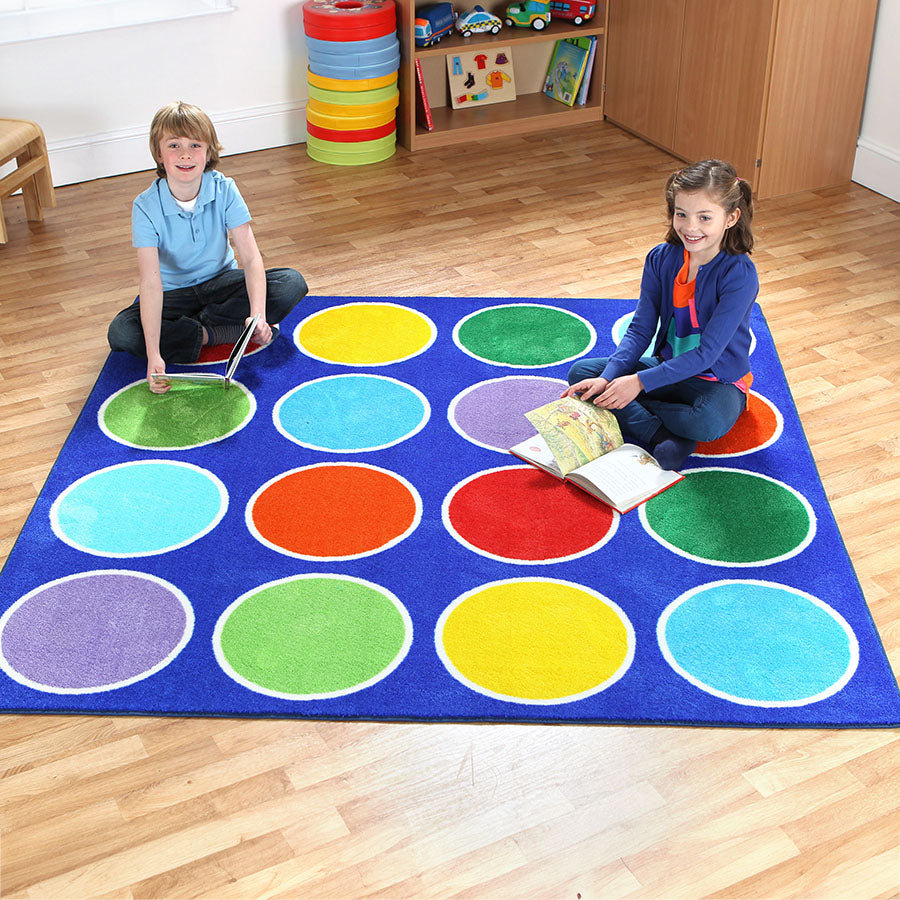 Rainbow™ Circles Placement Carpet 2x2M