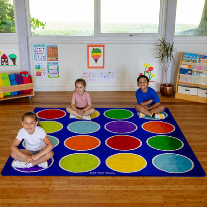 Rainbow™ Circles Placement Carpet 2x2M