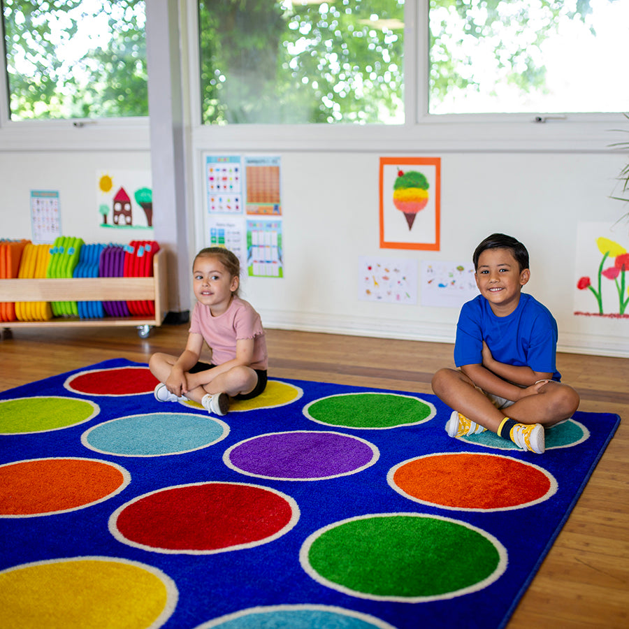 Rainbow™ Circles Placement Carpet 2x2M