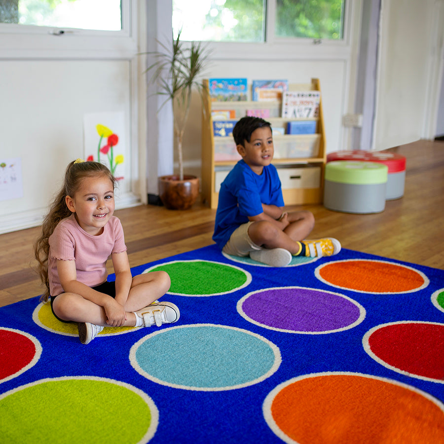 Rainbow™ Circles Placement Carpet 2x2M