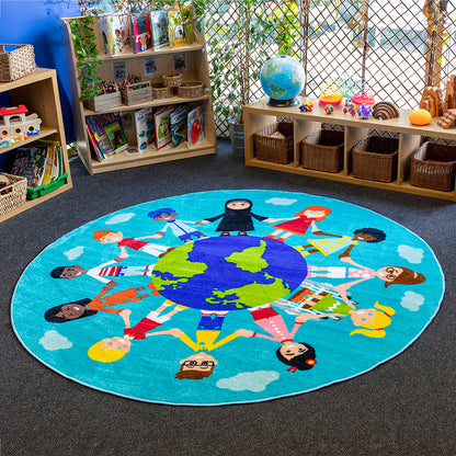 Children Of The World Multi-Cultural Carpet