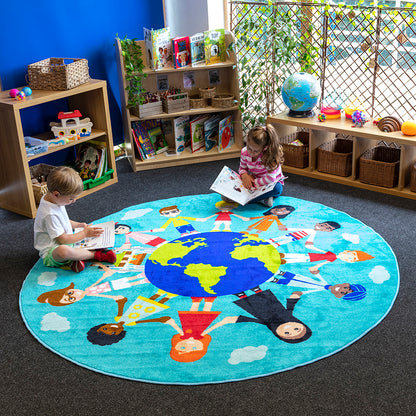 Children Of The World Multi-Cultural Carpet