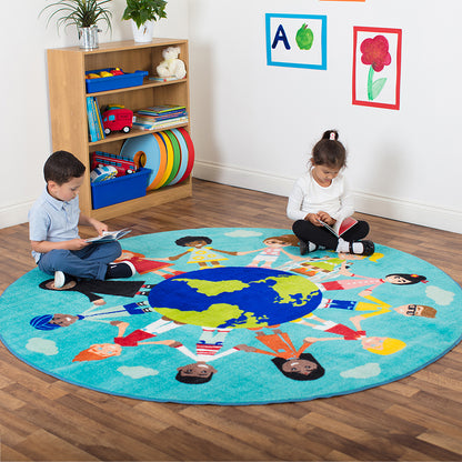 Children Of The World Multi-Cultural Carpet