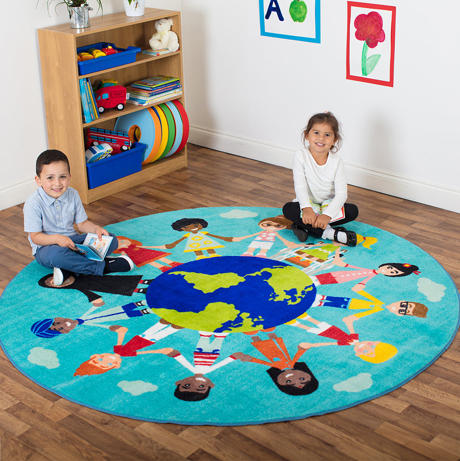 Children Of The World Multi-Cultural Carpet