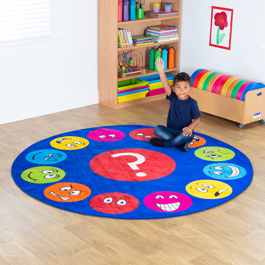 Emotions™ Faces Circular Carpet 2M