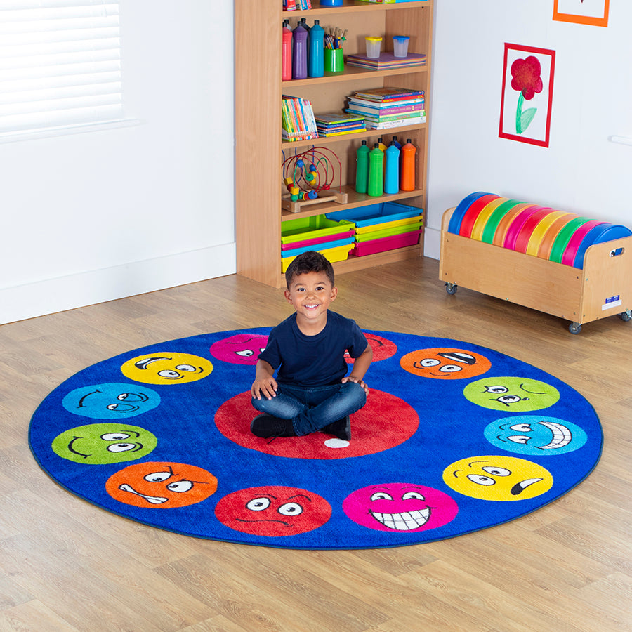 Emotions™ Faces Circular Carpet 2M