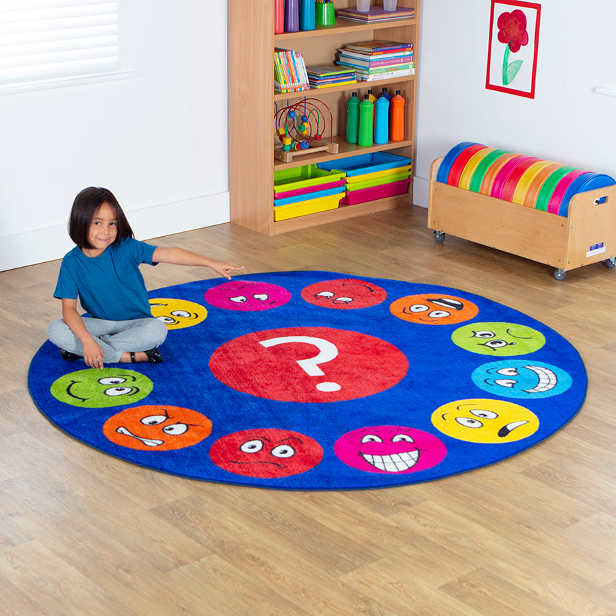 Emotions™ Faces Circular Carpet 2M