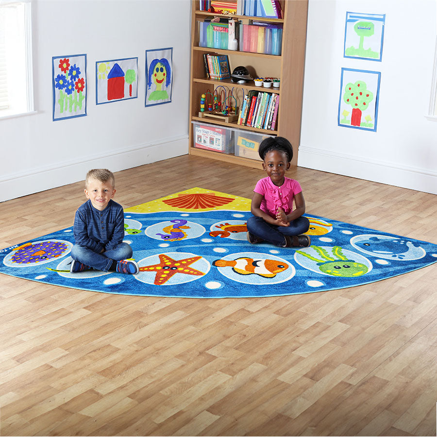 Under The Sea Corner Placement Carpet