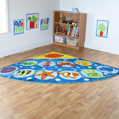 Under The Sea Corner Placement Carpet