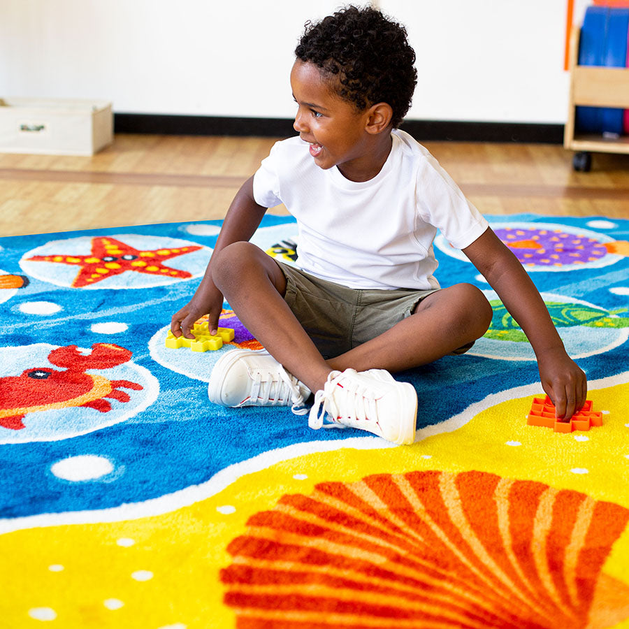 Under The Sea Corner Placement Carpet