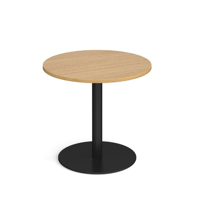 Circular Table With Black Radial Dome Base H750Mm