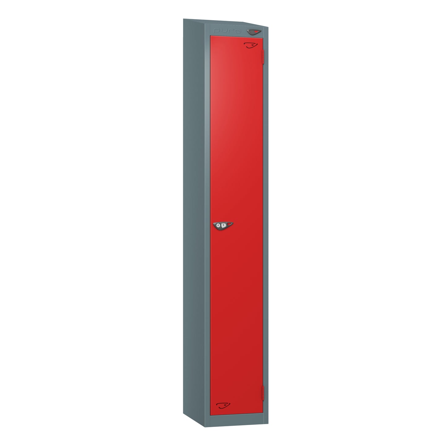 Pure Prime 1 Door Sloping Top Locker H1800xW300xD380mm