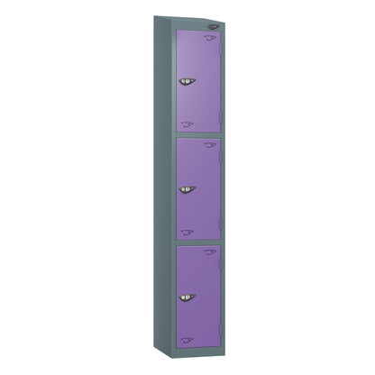 Pure Prime 3 Door Sloping Top Locker H1800xW300xD380mm