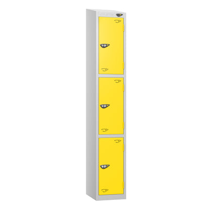 Pure Prime 3 Door Sloping Top Locker H1800xW300xD380mm