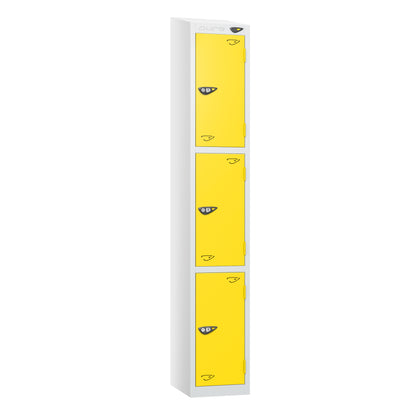 Pure Prime 3 Door Sloping Top Locker H1800xW300xD380mm