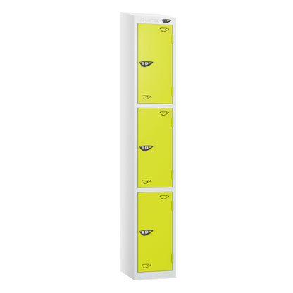 Pure Prime 3 Door Sloping Top Locker H1800xW300xD380mm