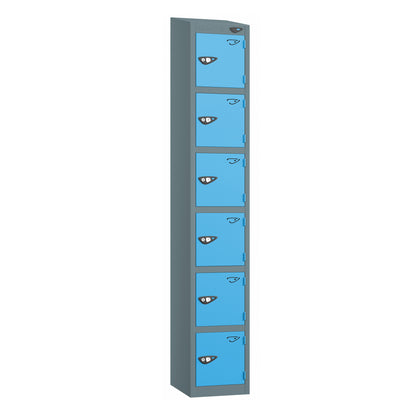 Pure Prime 6 Door Sloping Top Locker H1800xW300xD380mm