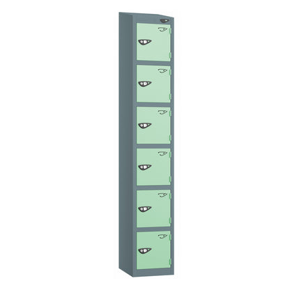 Pure Prime 6 Door Sloping Top Locker H1800xW300xD380mm