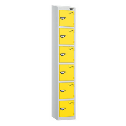 Pure Prime 6 Door Sloping Top Locker H1800xW300xD380mm