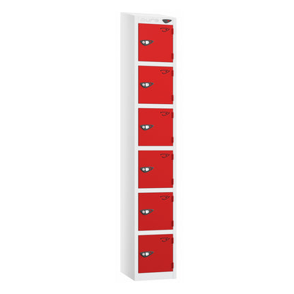 Pure Prime 6 Door Sloping Top Locker H1800xW300xD380mm