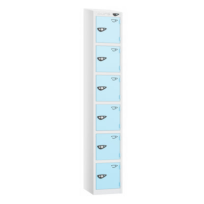 Pure Prime 6 Door Sloping Top Locker H1800xW300xD380mm