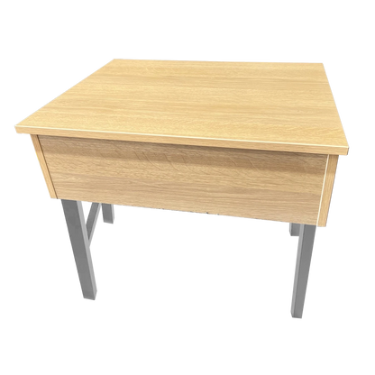 RetroModern Wooden Single School Desk