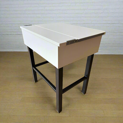 RetroModern Wooden Single School Desk