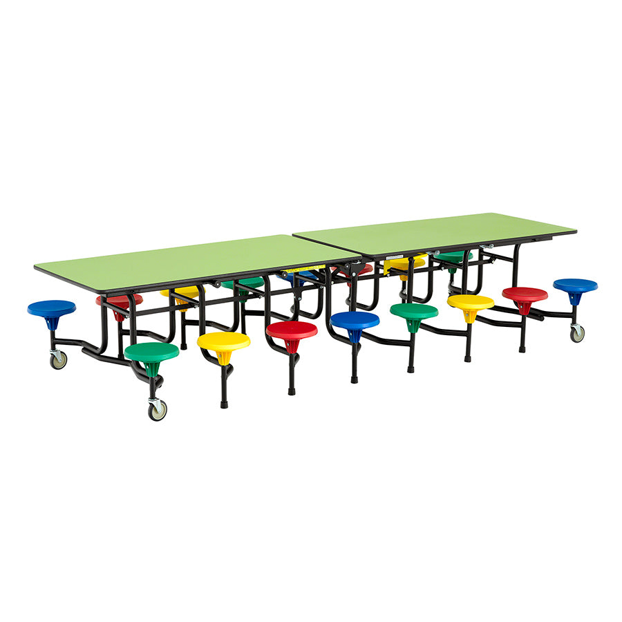 Rectangular Mobile Folding Dining Unit 16 Seats