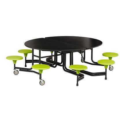 Oval Mobile Folding Dining Unit 8 Seats