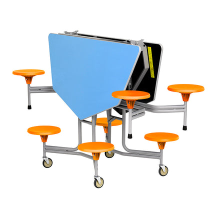 Octagonal Mobile Folding Dining Unit 8 Seats