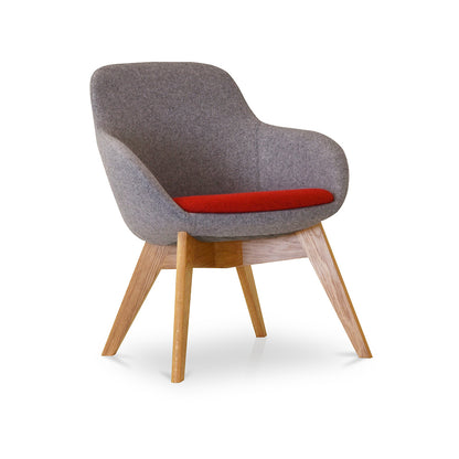 Snug Tub Chair Wooden 4 Leg