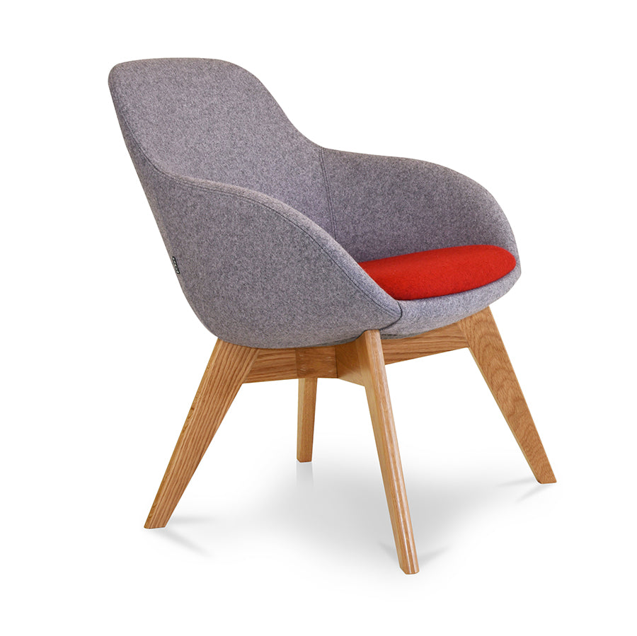 Snug Tub Chair Wooden 4 Leg