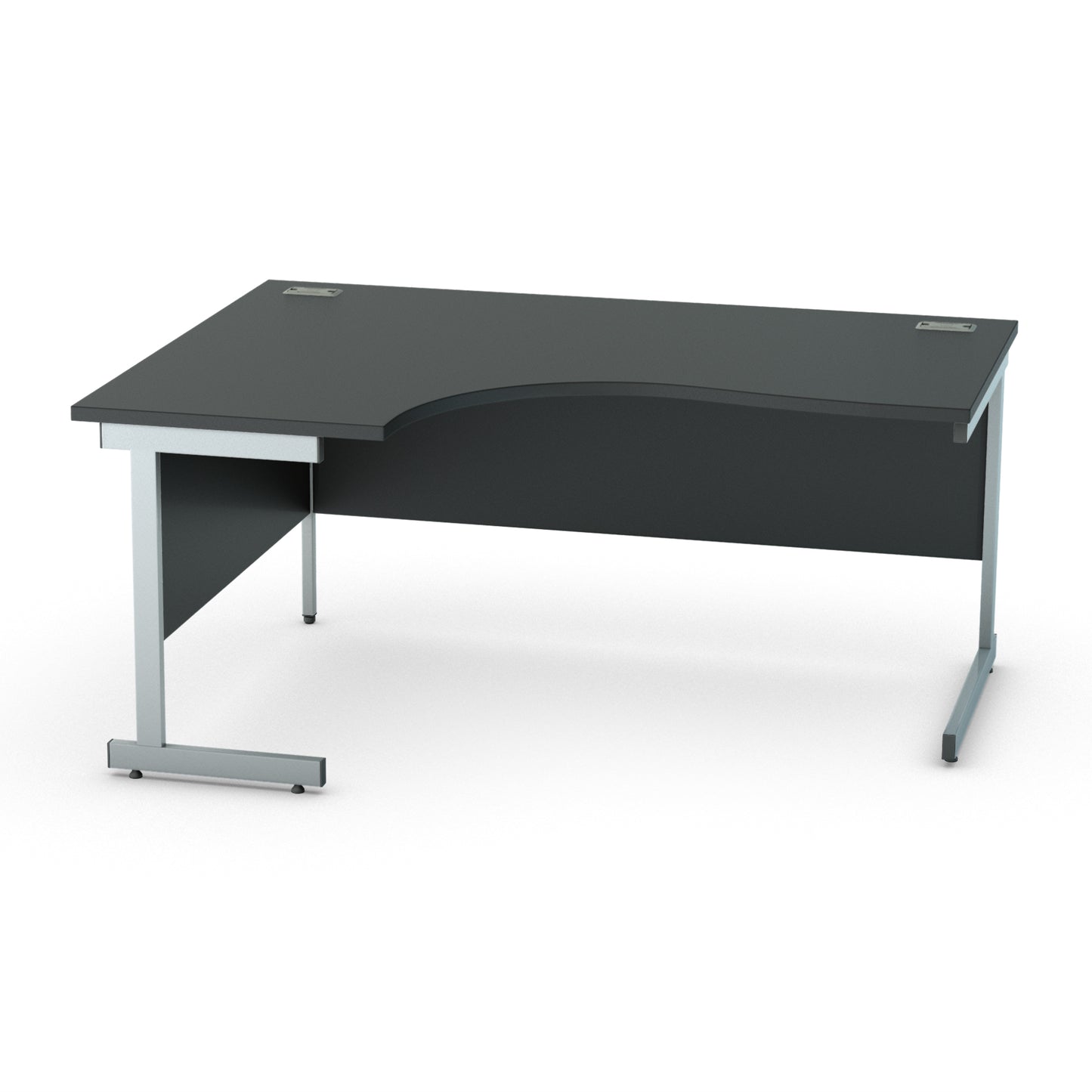 Satellite Cantilever Desk Left Scooped Workstation