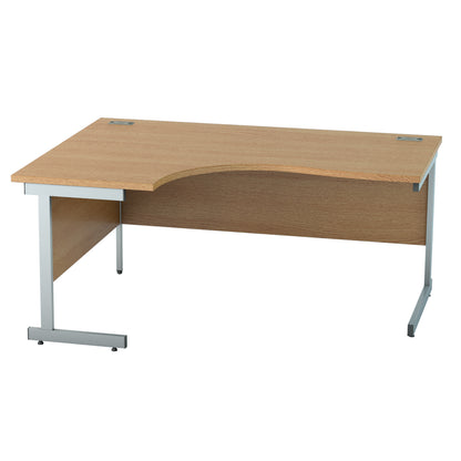 Satellite Cantilever Desk Left Scooped Workstation