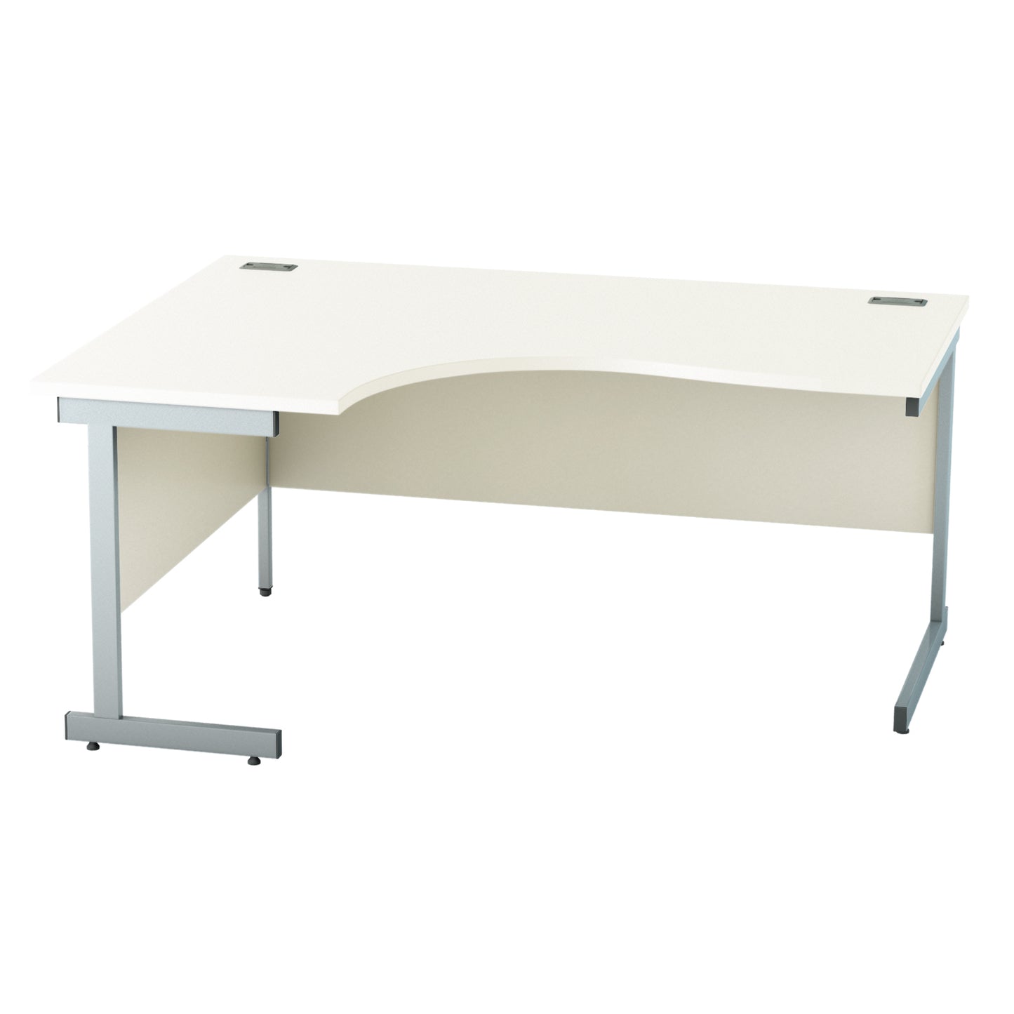 Satellite Cantilever Desk Left Scooped Workstation