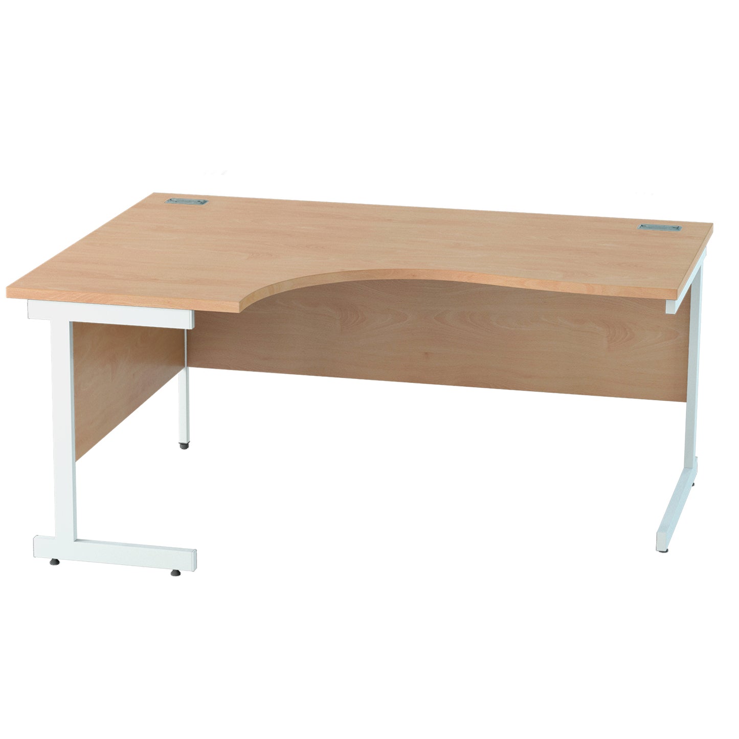 Satellite Cantilever Desk Left Scooped Workstation