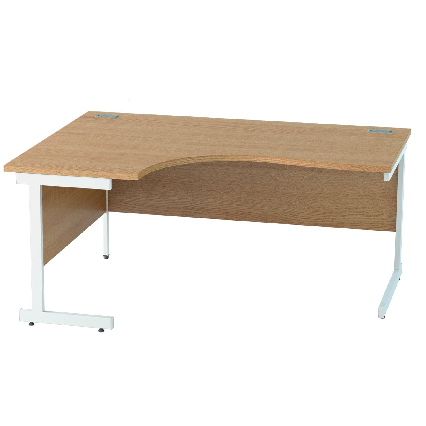 Satellite Cantilever Desk Left Scooped Workstation