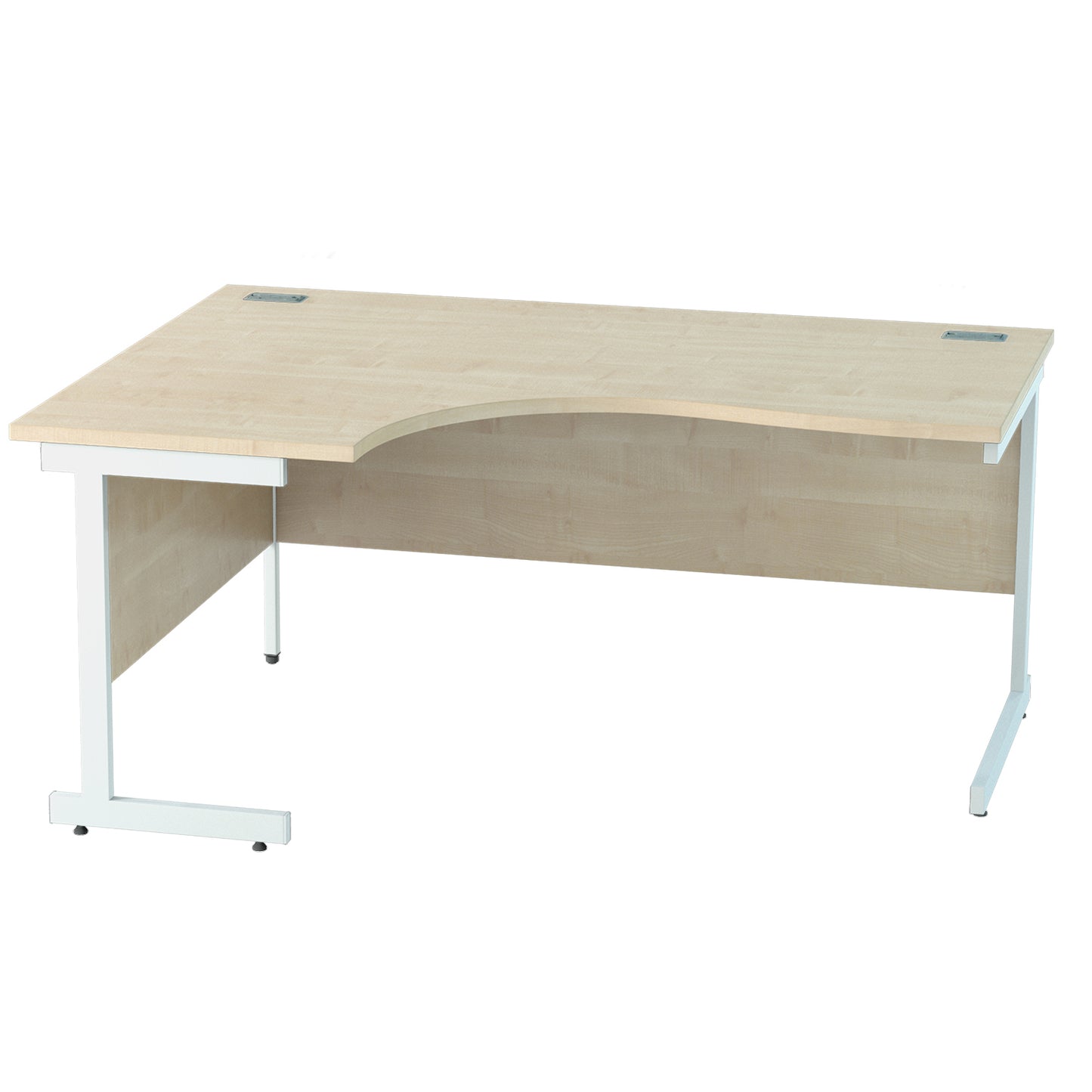 Satellite Cantilever Desk Left Scooped Workstation