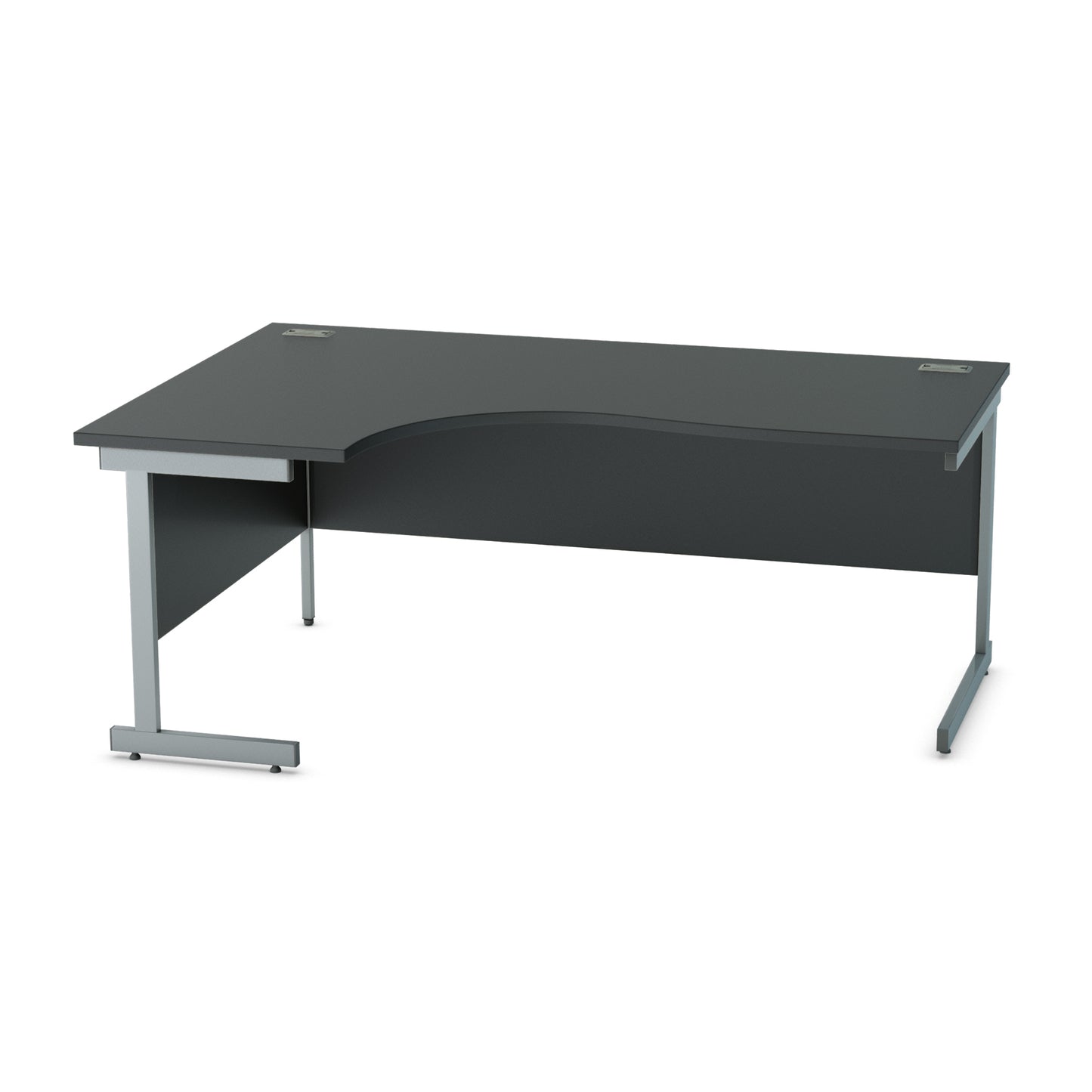 Satellite Cantilever Desk Left Scooped Workstation