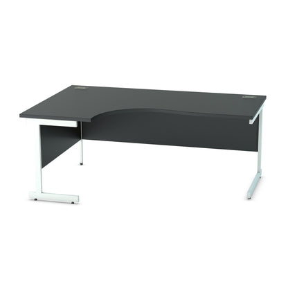 Satellite Cantilever Desk Left Scooped Workstation