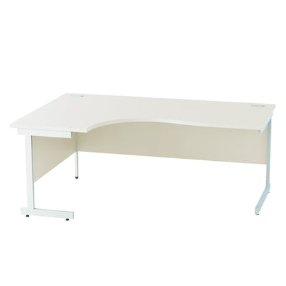 Satellite Cantilever Desk Left Scooped Workstation