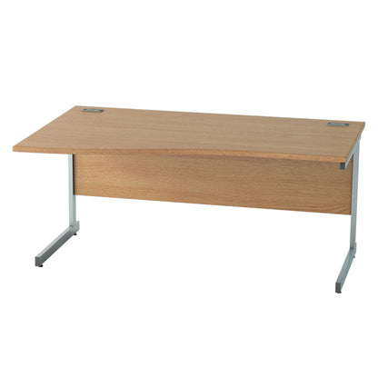 Satellite Cantilever Desk Left Wave Workstation