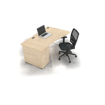 Satellite Cantilever Desk Left Wave Workstation