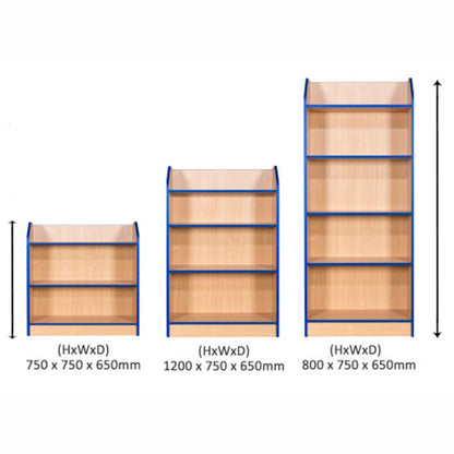 Smart Storage Double Sided Tall Bookcase H1800mm